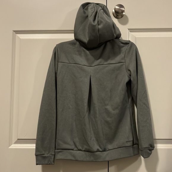 Females, size small adult, adidas gray+silver glitter hoodie - Picture 3 of 7